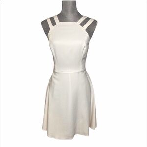 NWT French Connection Skater Fit and Flare White Dress